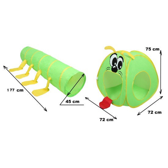 Telts ar tuneli 2*1 Big Mouth Caterpillar