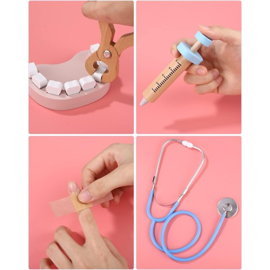 Koka ārsta komplekts koferī, Doctor toy