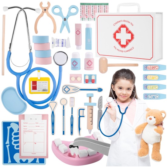 Koka ārsta komplekts koferī, Doctor toy