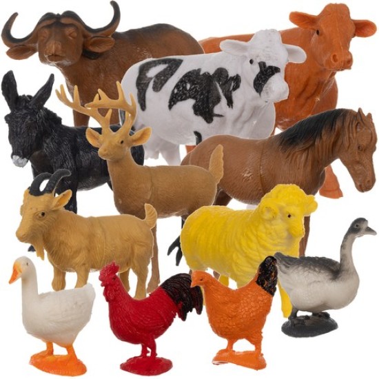 Dzīvnieku figūriņu komplekts, 12 gab.
