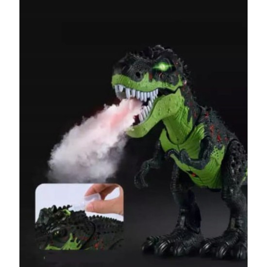 Interaktīvais dinozaurs spīd, rūc, staigā, elpo tvaiku