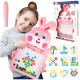 Montessori bērnu magnētiskais dēlis "Magpad", Rabbit Pink, 30 cm.