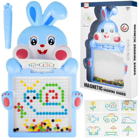 Montessori bērnu magnētiskais dēlis "Magpad", Rabbit Blue, 30 cm.