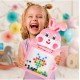 Montessori bērnu magnētiskais dēlis "Magpad", Rabbit Pink, 30 cm.