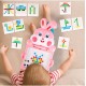 Montessori bērnu magnētiskais dēlis "Magpad", Rabbit Pink, 30 cm.