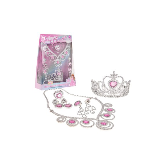 Mazās princeses komplekts, rozā, 7 daļas.