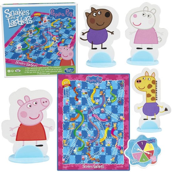 Galda spēle "Čūskas un kāpnes" Peppa Pig