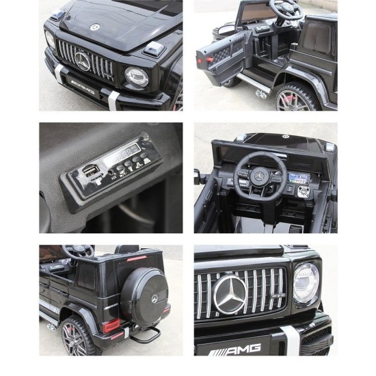 Vienvietīgs elektroauto Mercedes G63 AMG 4x4, melns