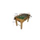 Futbola cienītājiem MS futbola galds 121 x 101 x 80 cm