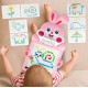 Montessori bērnu magnētiskais dēlis "Magpad", Rabbit Pink, 46.5 cm.