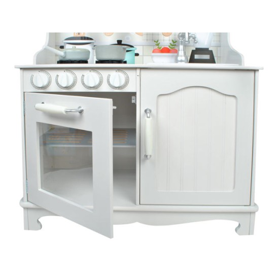 Daudzfunkcionāla moderna koka virtuve Play Kitchen
