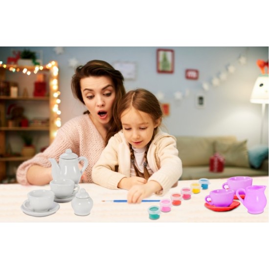 Mini tējas krūzīšu komplekts dekorēšanai 18 preces