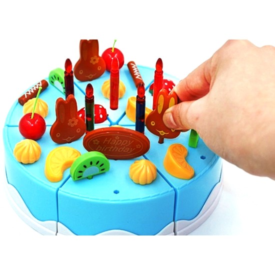 Gimtadienio pjaustomas tortas su 75 vnt. priedų „Happy Birthday”.