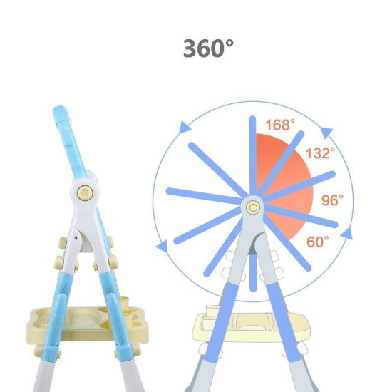 Divpusēja zīmēšanas tāfele 360° zila