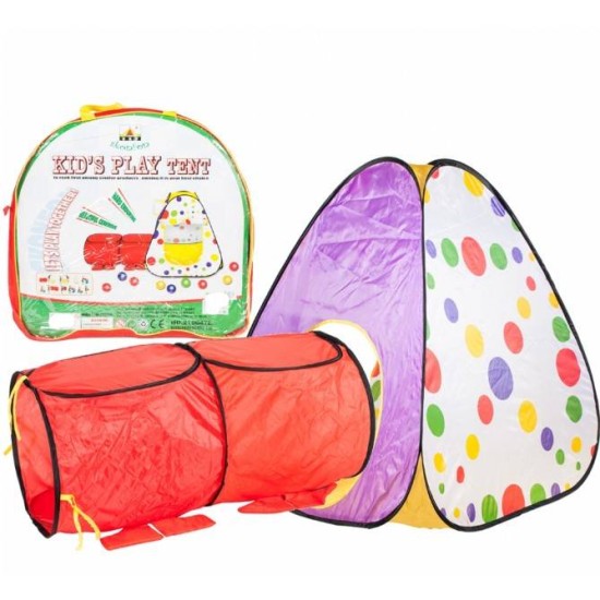 Telts ar tuneli 2*1 Kids Play
