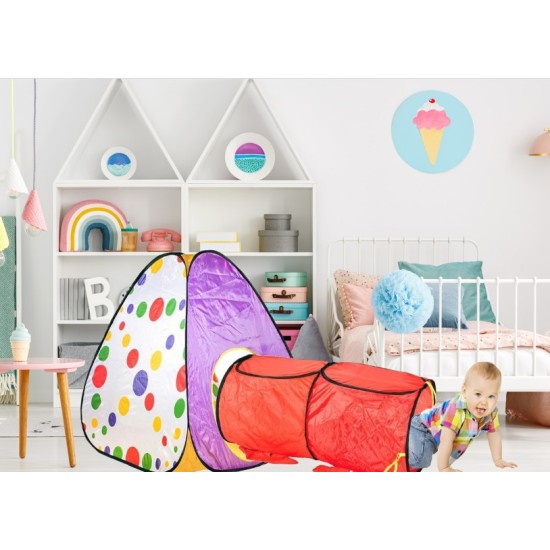 Telts ar tuneli 2*1 Kids Play