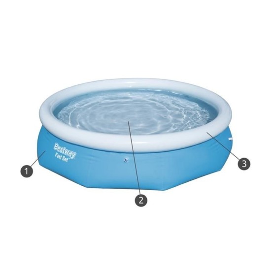 BESTWAY maudynių baseinas FAST SET 305 x 76 cm.