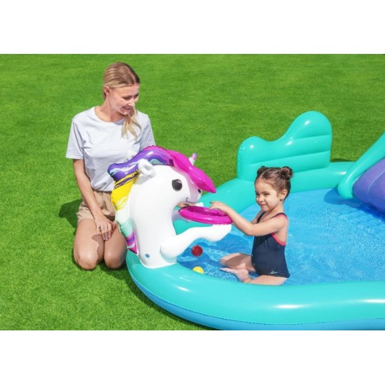 BESTWAY maudynių baseinas vaikams  "Vienaragis" purškiančiu vandenį