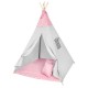Play telts tipi WIGWAM ar mīkstu paklājiņu un 3 spilveniem Rose