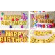 Folinis balionas "Happy Birthday", auksinis