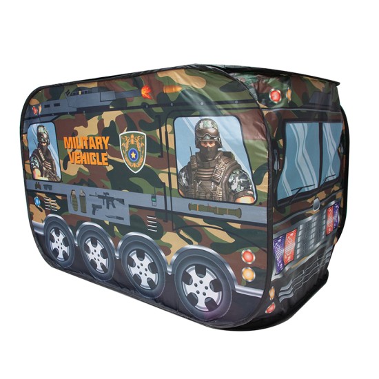 Spēļu telts MILITARY + 50 krāsainas bumbiņas