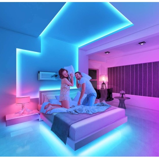 RGB Juosta 5 metrų 300 vnt. LED multichip