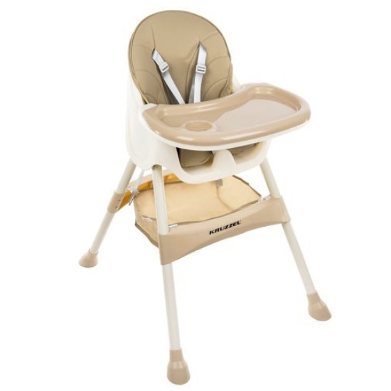 Bērnu barošanas krēsls Kruzzel 3in1 Beige