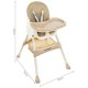Bērnu barošanas krēsls Kruzzel 3in1 Beige