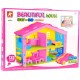 3D leļļu namiņš ar mēbelēm "Puzzle"