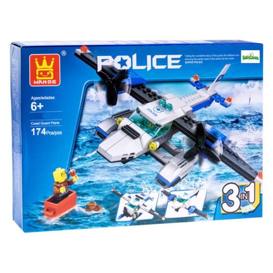 Lavinamasis konstruktorius Super Police, 174 dalys 3in1