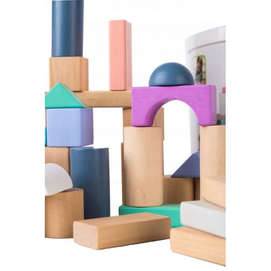 Lavinamosios medinės kaladėlės 100 vnt. Eco toys