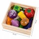 Medinės pjaustomos daržovės ECOTOYS