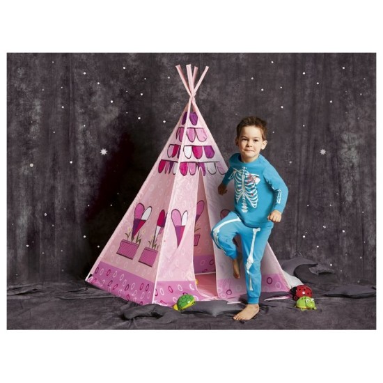 Rotaļu telts, tipi WIGWAM rozā