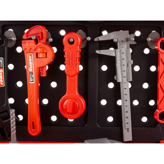 Bērnu darbagalds ar skrūvgriezi un instrumentiem XL