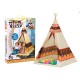 Spēļu telts "Tipi" ar 60 krāsainām bumbiņām