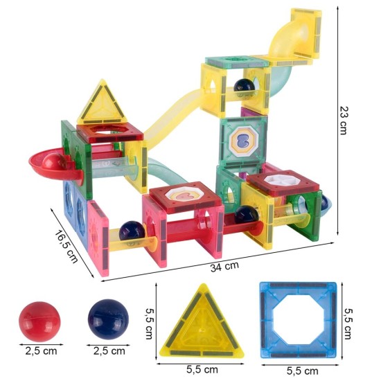 Luminous Magnetic izglītojošs konstruktors Light Magnetic, 75 daļas