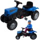 Bērnu pedāļu traktors XXL, zils