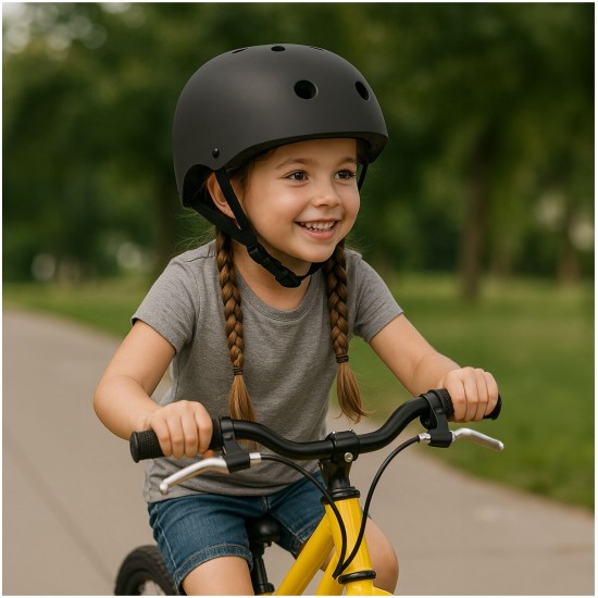 Bērnu ķivere velosipēdam, skrituļslidām, slidām, regulējama, ar ventilāciju, viegla, 48-54 cm
