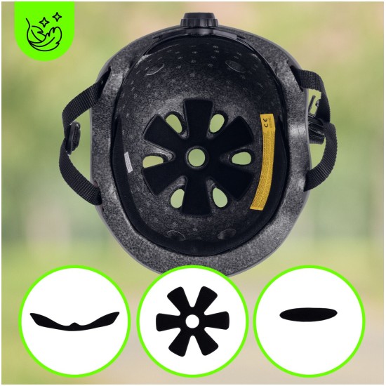 Bērnu ķivere velosipēdam, skrituļslidām, slidām, regulējama, ar ventilāciju, viegla, 48-54 cm