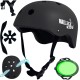 Bērnu ķivere velosipēdam, skrituļslidām, slidām, regulējama, ar ventilāciju, viegla, 48-54 cm