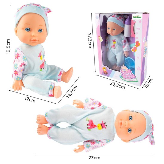 Lelle Deluxe 27 cm. ar drēbēm, galda piederumiem un citiem aksesuāriem